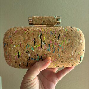 I.N.C International Concepts Cork Clutch Bag NWT